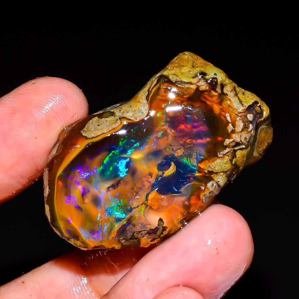 Jewelry Making Raw Materials - أحجار الأوبال الإثيوبي الطبيعي الخام 25-80