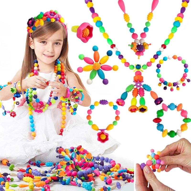 Jewelry Making For 5 Year Old - 188-608 قطعة البوب الخرز الأطفال الفتيات