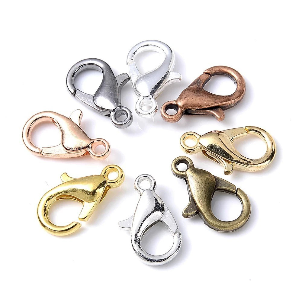Jewelry Making Metals - 100 قطعة من مشابك الحلقان المعدنية