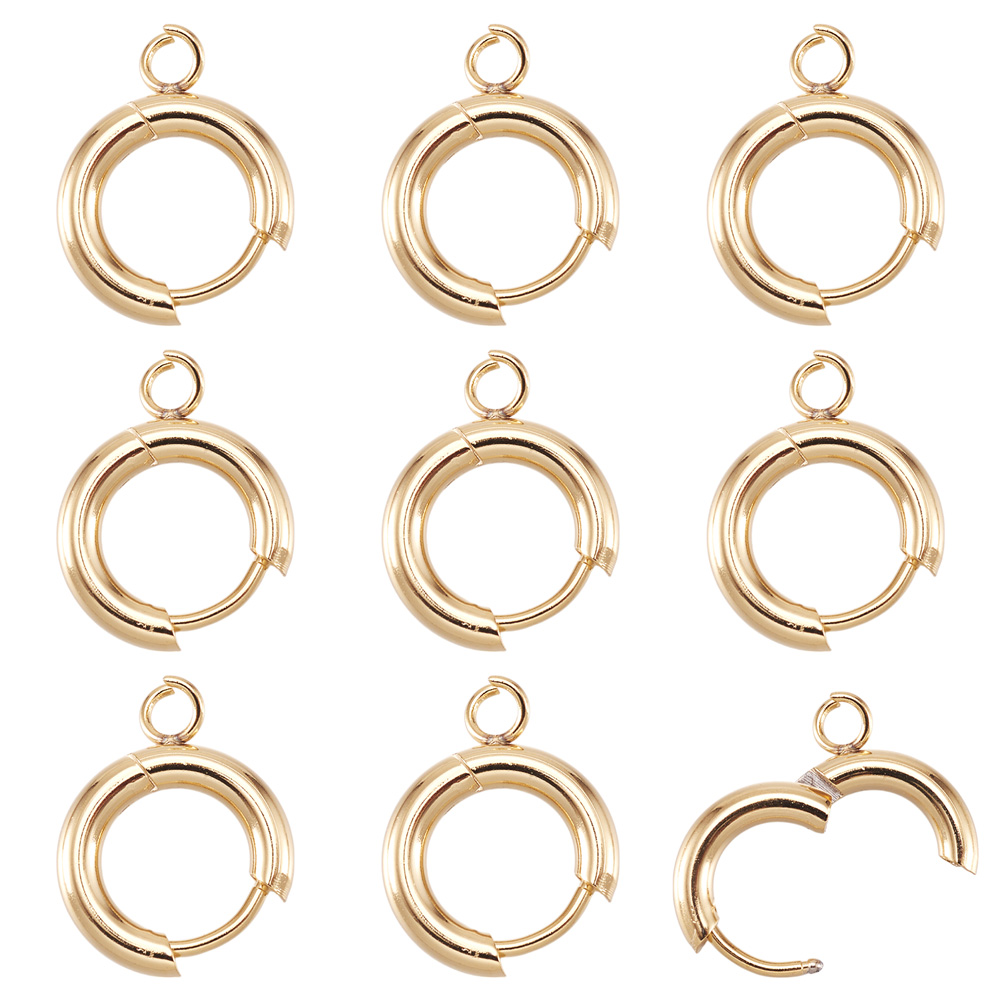 Jewelry Making Loops - 10 قطع من خطافات الأقراط الدائرية