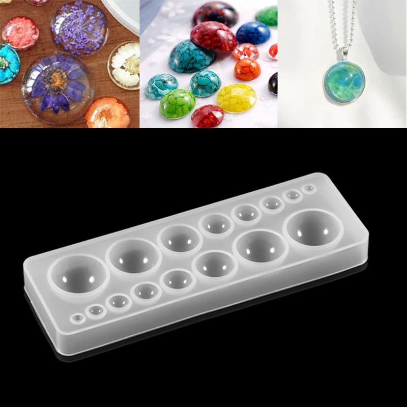 Jewelry Making Degree - قالب سيليكون جديد لعمل قلادة نصف
