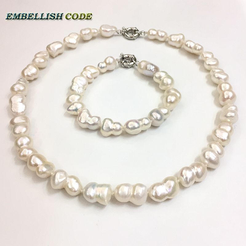 Jewelry Making The Well - طقم سوار أبيض على الطراز الباروكي