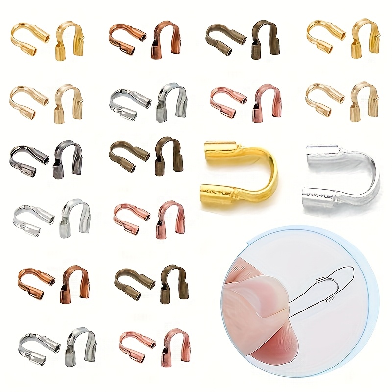 Jewelry Making Loops - 100-300 قطعة من واقيات الأسلاك 3×4