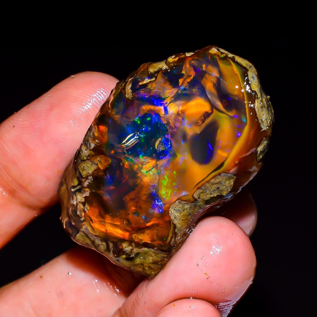 أحجار الأوبال الإثيوبي الطبيعي - مراجعة Jewelry Making Raw Materials وسعره
