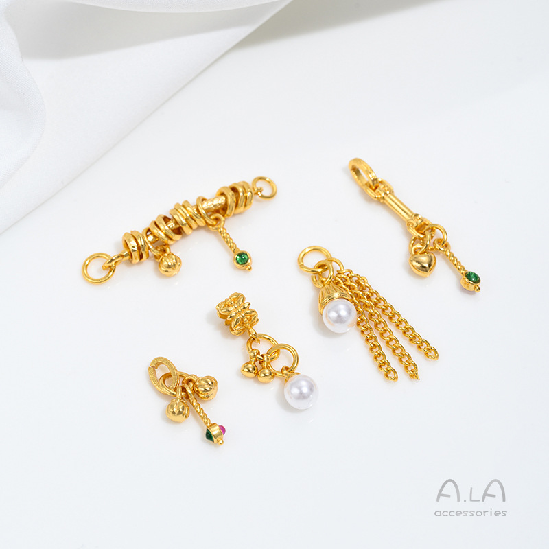 خرز لؤلؤ ذهبي من فيتنام على شك - مراجعة Jewelry Making Vietnam وسعره
