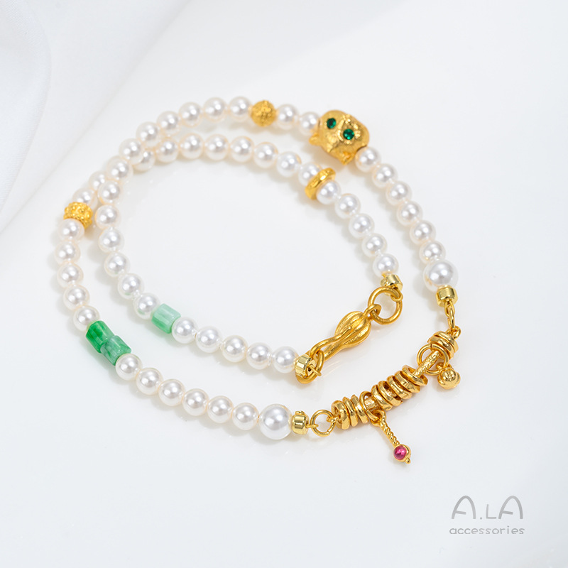 خرز لؤلؤ ذهبي من فيتنام على شك - مراجعة Jewelry Making Vietnam وسعره