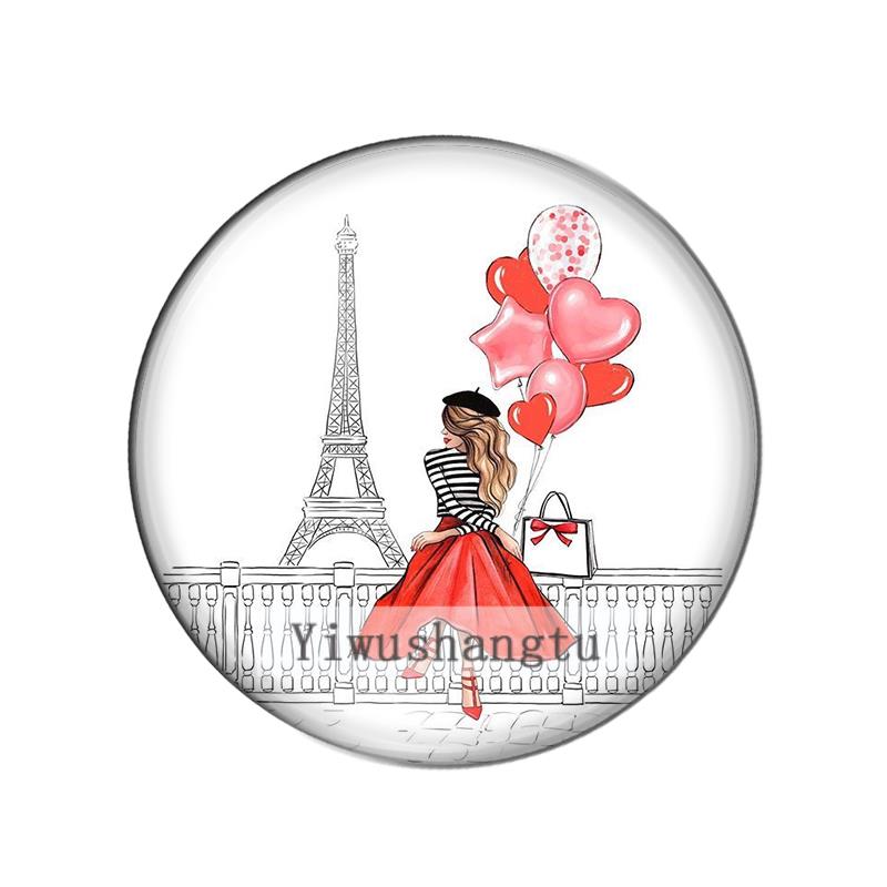 كابوشون زجاجي دائري مع صورة بر - مراجعة Jewelry Making Paris وسعره