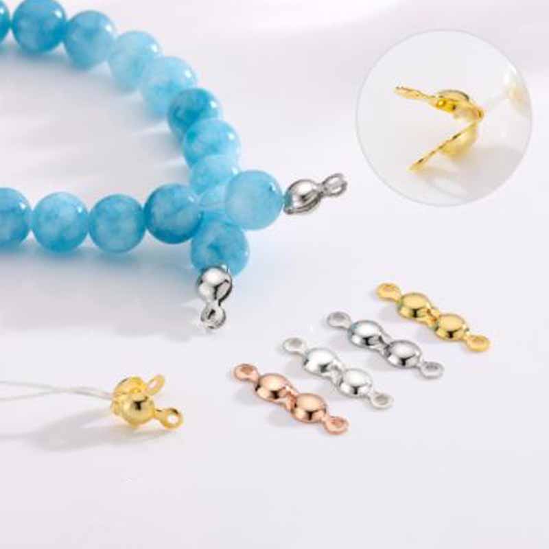 4 قطع مشابك خرز طرفية من الفضة - مراجعة Jewelry Making Metals وسعره