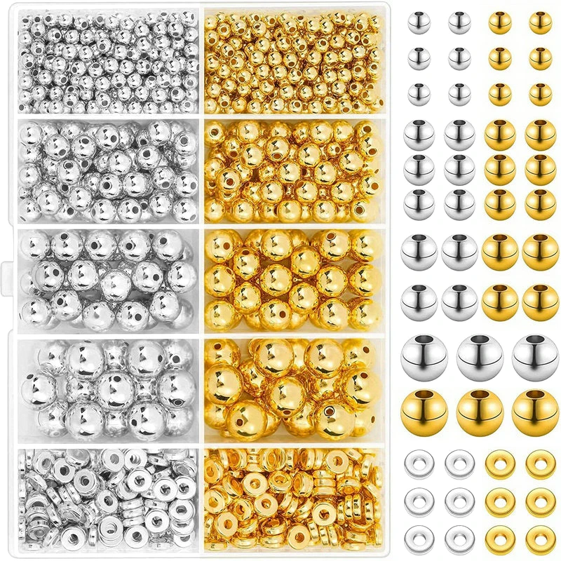 1000 قطعة مجموعة خرز فاصل ذهبي - مراجعة Jewelry Making Degree وسعره