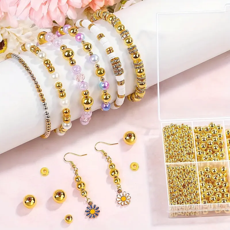 1000 قطعة مجموعة خرز فاصل ذهبي - مراجعة Jewelry Making Degree وسعره