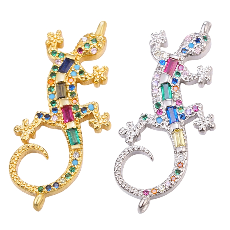 موصلات زخرفية على شكل جيكو مطل - مراجعة Jewelry Making Loops وسعره