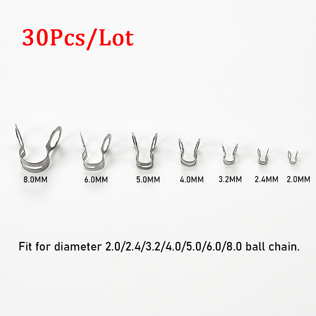 30 قطعة الفولاذ المقاوم للصدأ  - مراجعة Jewelry Making Loops وسعره