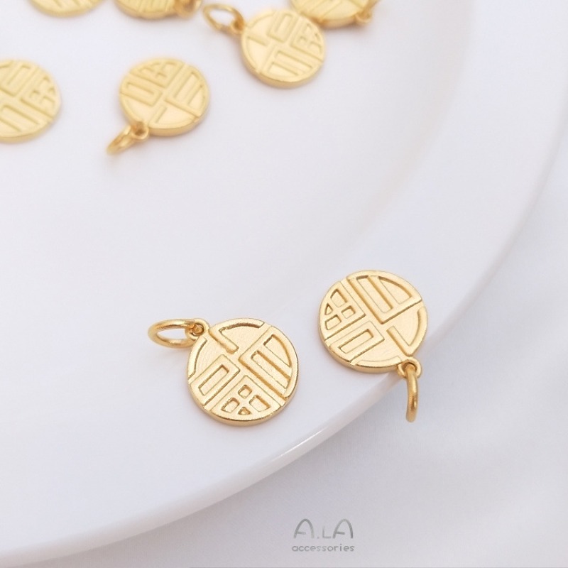 قلادة حرف فو من الذهب الرملي ا - مراجعة Jewelry Making Vietnam وسعره
